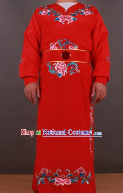 Chinese Shaoxing Opera Niche Jia Baoyu Red Robe Traditional Ancient Gifted Scholar Childe Costume for Men