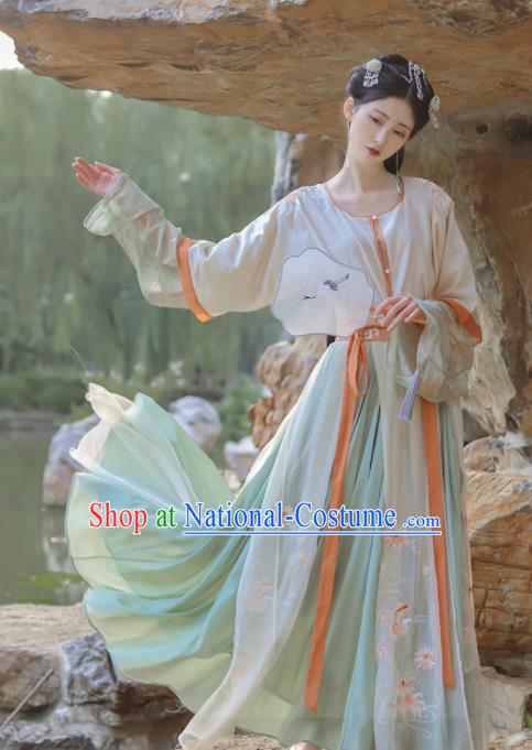 Chinese Ancient Flying Fairy Hanfu Dress Traditional Tang Dynasty Court Lady Replica Costumes for Women