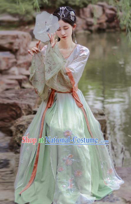 Chinese Ancient Flying Fairy Hanfu Dress Traditional Tang Dynasty Court Lady Replica Costumes for Women