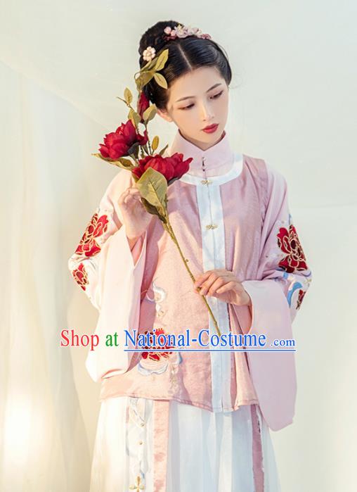 Chinese Ancient Nobility Lady Hanfu Dress Traditional Ming Dynasty Replica Costumes for Women