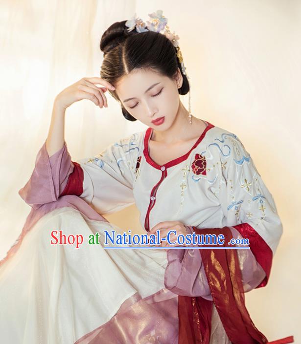 Chinese Ancient Court Lady Dance Hanfu Dress Traditional Tang Dynasty Las Meninas Replica Costumes for Women