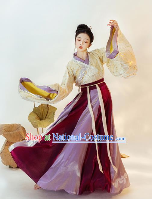 Chinese Ancient Court Princess Hanfu Dress Traditional Jin Dynasty Imperial Concubine Replica Costumes for Women