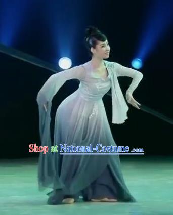 Traditional Chinese Classical Dance Mo Wu Qing Lan Costume Stage Show Beautiful Dance Dress for Women