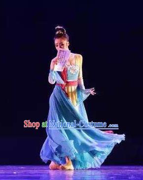 Traditional Chinese Classical Dance Ballet Ru Yi Niang Costume Stage Show Beautiful Dance Dress for Women