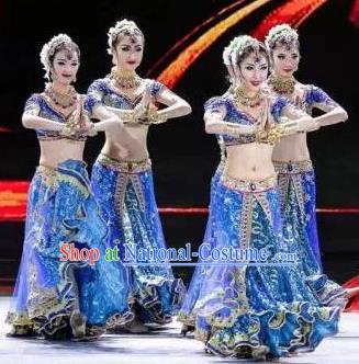 Traditional Chinese Classical Dance Competition Along the Silk Road Costume Indian Dance Stage Show Beautiful Dance Dress for Women