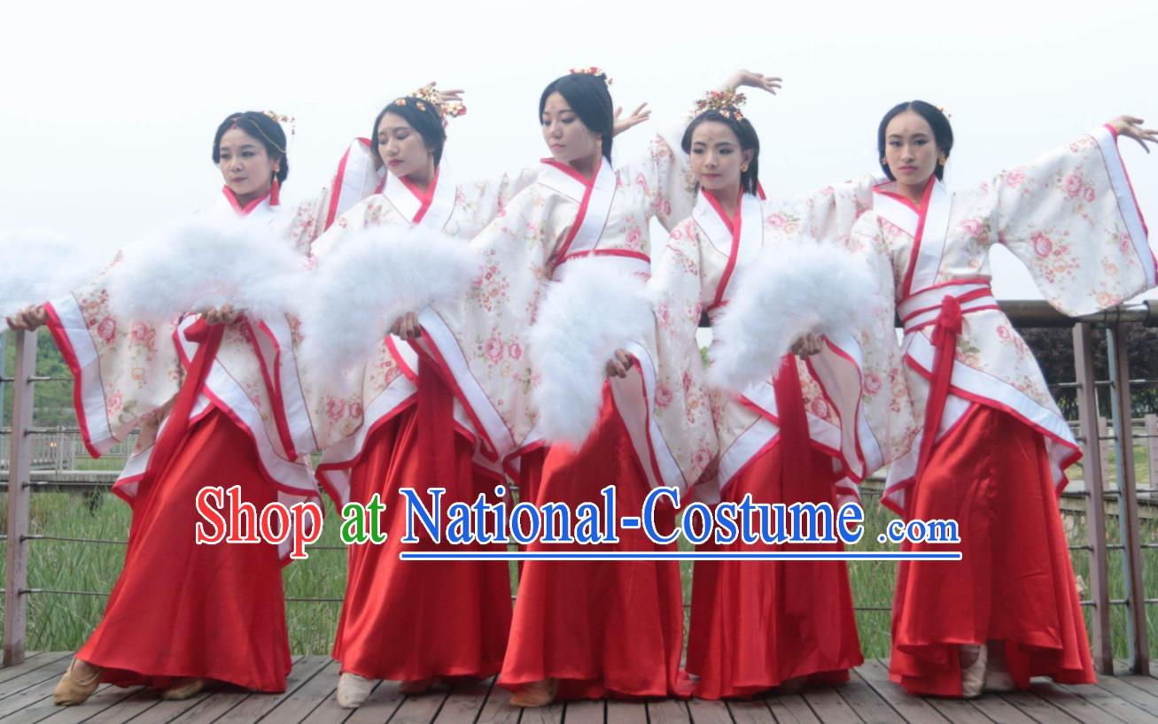 Chinese Beautiful Dance Wu Gui Costume Traditional Fan Dance Classical Dance Competition Dress for Women