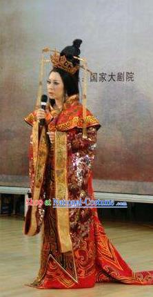 Chinese Beautiful Dance Xi Shi Queen Costume Traditional Drama Classical Dance Competition Dress for Women