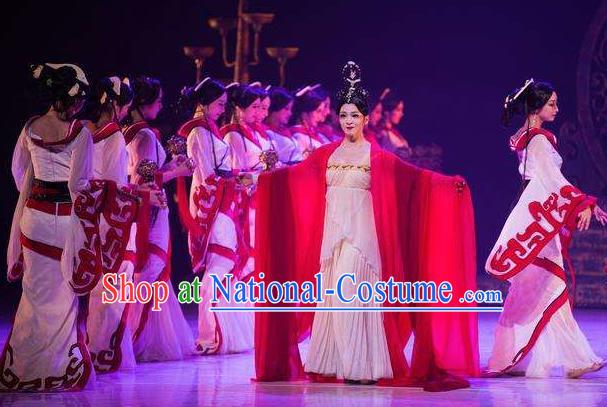 Beautiful Chinese Dance Xun Xiang Costume Traditional Court Dance Classical Dance Dress for Women