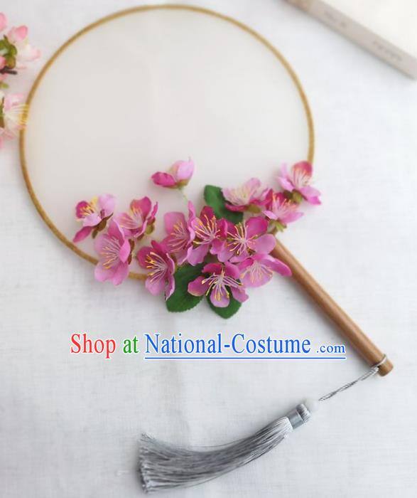 Chinese Ancient Princess Wedding Palace Fans Traditional Hanfu Round Fan for Women