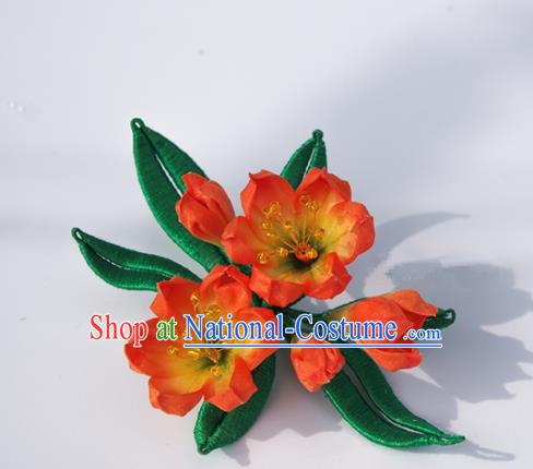 Japanese Kimono Hair Accessories Traditional Clivia Hairpins for Women