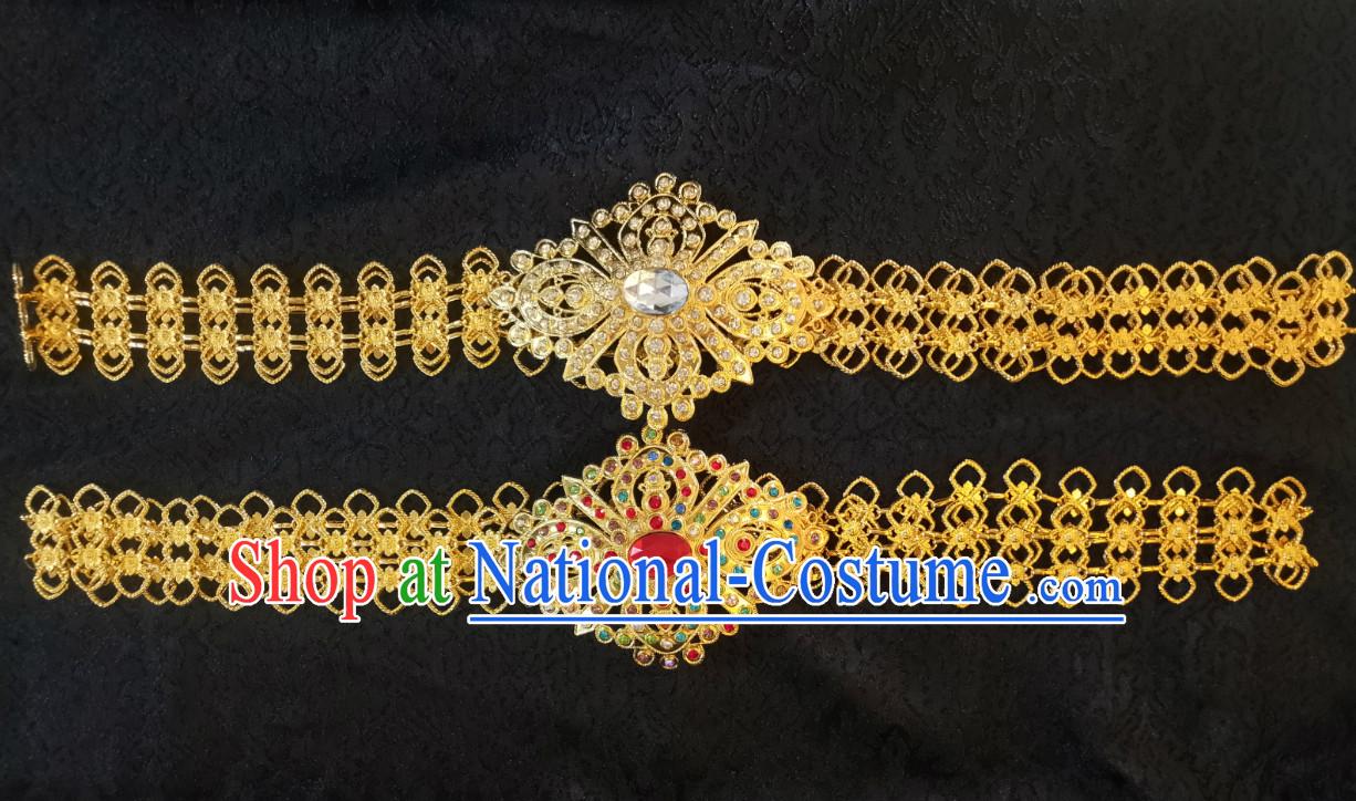 Traditional Thailand Gold Belt for Men