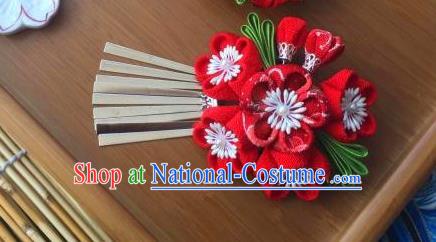 Japanese Geisha Courtesan Kimono Tassel Hair Claw Hairpins Traditional Yamato Hair Accessories for Women