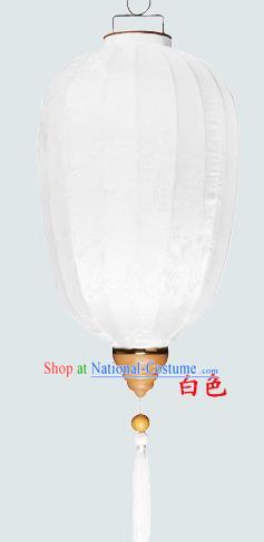 Chinese Traditional New Year White Hanging Lantern Wedding Handmade Palace Lanterns