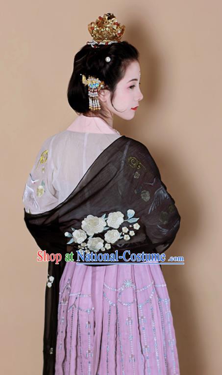 Chinese Traditional Tang Dynasty Court Lady Replica Costumes Ancient Las Meninas Hanfu Dress for Women