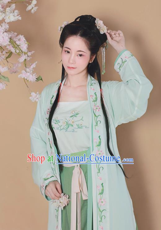 Chinese Traditional Song Dynasty Nobility Lady Replica Costumes Ancient Aristocratic Miss Hanfu Dress for Women