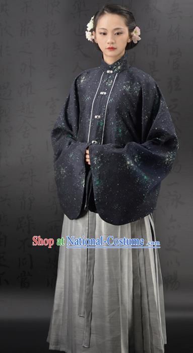 Chinese Traditional Ming Dynasty Countess Replica Costumes Ancient Young Mistress Hanfu Dress for Women