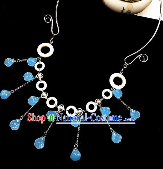 Chinese Ancient Hanfu Tassel Necklace Traditional Necklet Jewelry Accessories for Women