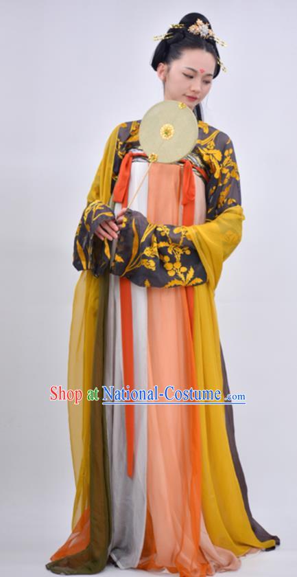 Chinese Traditional Tang Dynasty Princess Replica Costumes Ancient Imperial Consort Hanfu Dress for Women