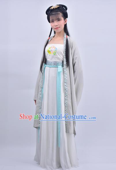 Chinese Traditional Song Dynasty Country Lady Replica Costumes Ancient Village Girl Hanfu Dress for Women