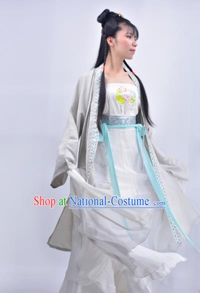 Chinese Traditional Song Dynasty Country Lady Replica Costumes Ancient Village Girl Hanfu Dress for Women