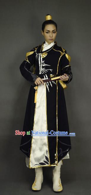 Chinese Ancient Cosplay Knight Young Hero Clothing Traditional Hanfu Swordsman Costume for Men