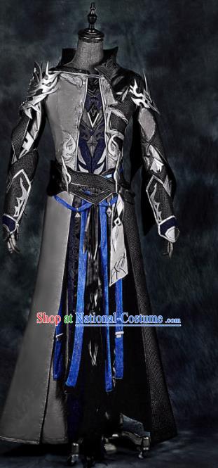 Chinese Ancient Drama Cosplay General Armor Clothing Traditional Hanfu Swordsman Costume for Men