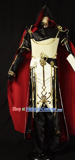 Chinese Ancient Cosplay Young Kawaler Knight Clothing Traditional Hanfu Swordsman Costume for Men