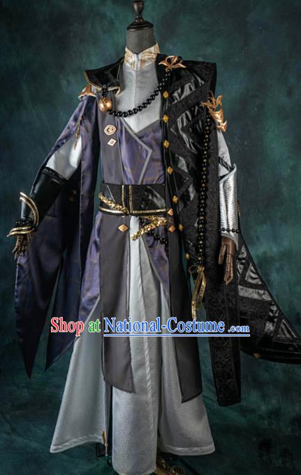 Chinese Ancient Drama Cosplay Knight Young General Clothing Traditional Hanfu Swordsman Costume for Men