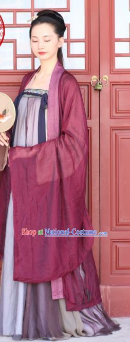 Chinese Traditional Tang Dynasty Princess Replica Costumes Ancient Imperial Consort Hanfu Dress for Women