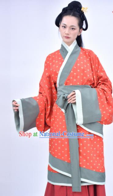 Chinese Traditional Han Dynasty Court Maid Replica Costumes Ancient Imperial Consort Hanfu Dress for Women