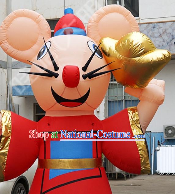 Chinese New Year Decorations Giant Inflatable Rats Complete Set