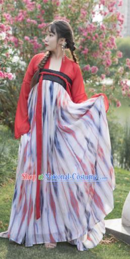 Chinese Ancient Cosplay Game Fairy Dress Traditional Hanfu Princess Swordsman Costume for Women