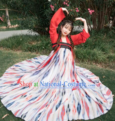 Chinese Ancient Cosplay Game Fairy Dress Traditional Hanfu Princess Swordsman Costume for Women