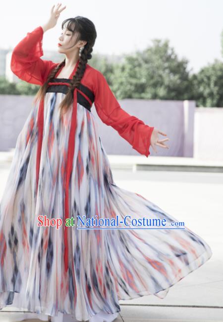 Chinese Ancient Cosplay Game Fairy Dress Traditional Hanfu Princess Swordsman Costume for Women