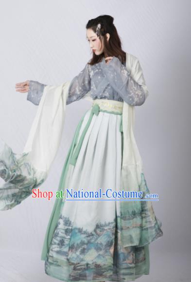 Chinese Ancient Cosplay Court Lady Dress Traditional Hanfu Princess Costume for Women