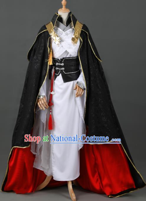 Chinese Ancient Drama Cosplay Young Knight Royal Prince Clothing Traditional Hanfu Swordsman Costume for Men