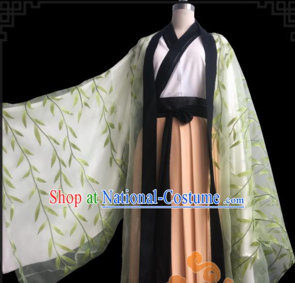 Chinese Traditional Cosplay Swordswoman Fairy Princess Dress Custom Ancient Jin Dynasty Imperial Consort Costume for Women