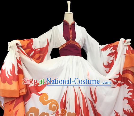 Chinese Traditional Cosplay Heroine Female Knight Dress Custom Ancient Fairy Swordswoman Costume for Women