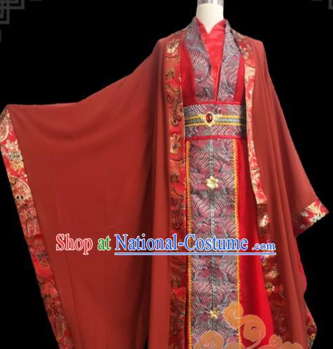 Custom Chinese Ancient Cosplay Taoist Priest Clothing Traditional Swordsman Prince Wedding Costume for Men