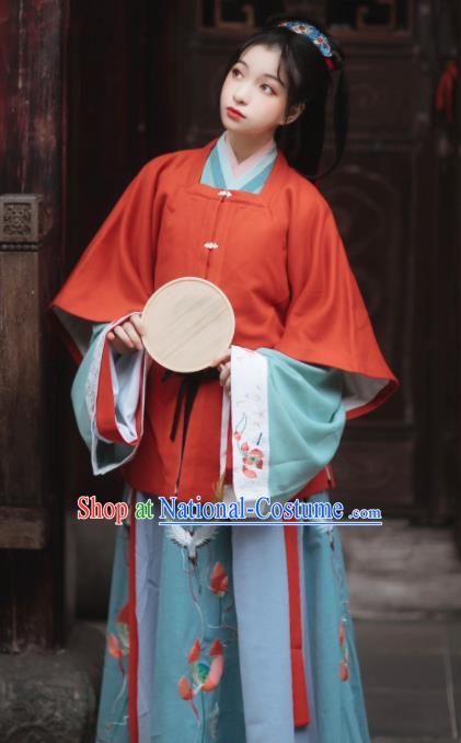 Ancinet Chinese Palace Princess Hanfu Dress Traditional Ming Dynasty Court Lady Replica Costumes for Women