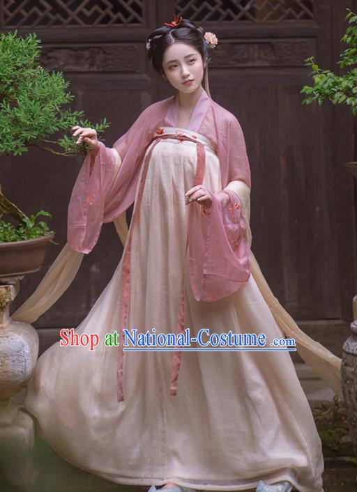 Chinese Ancient Tang Dynasty Imperial Consort Hanfu Dress Traditional Court Princess Costumes for Women