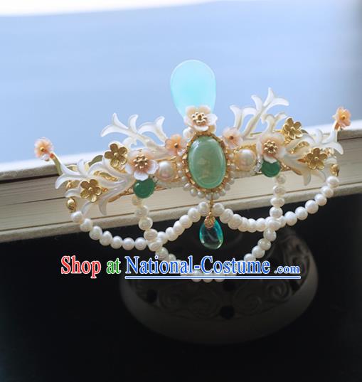 Chinese Ancient Princess Hairpins Hair Crown Traditional Handmade Hanfu Hair Accessories for Women