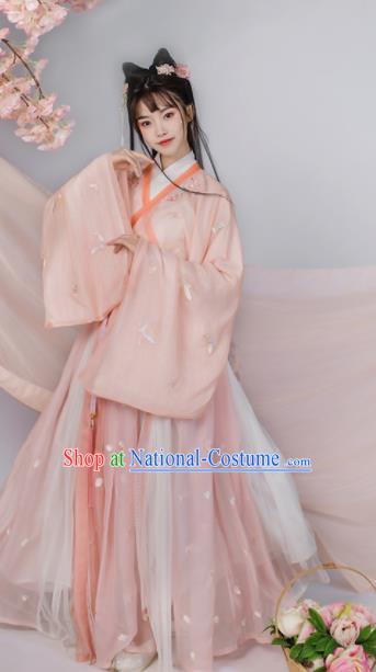 Traditional Chinese Ming Dynasty Nobility Lady Hanfu Dress Ancient Court Maid Replica Costumes for Women