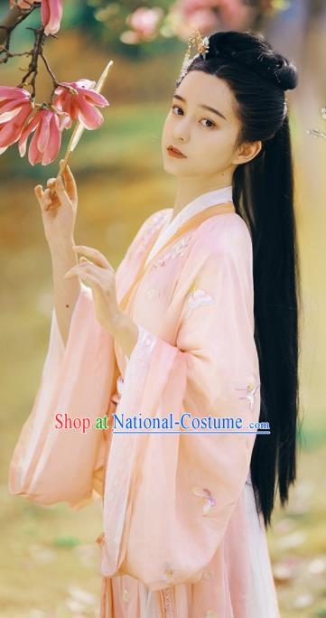 Traditional Chinese Ming Dynasty Nobility Lady Hanfu Dress Ancient Court Maid Replica Costumes for Women