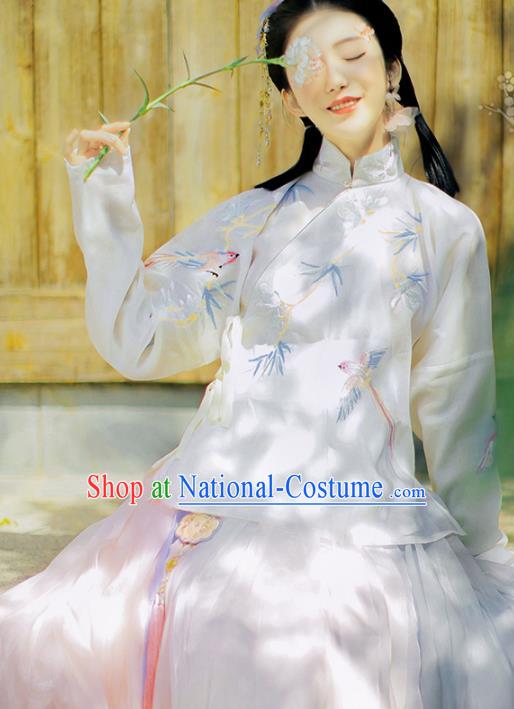 Traditional Chinese Ming Dynasty Hanfu Dress Ancient Nobility Lady Replica Costumes for Women