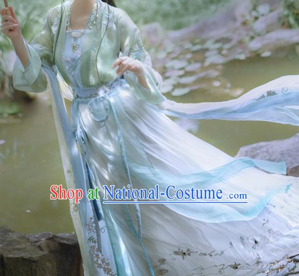 Traditional Chinese Song Dynasty Palace Hanfu Dress Ancient Nobility Lady Replica Costumes for Women