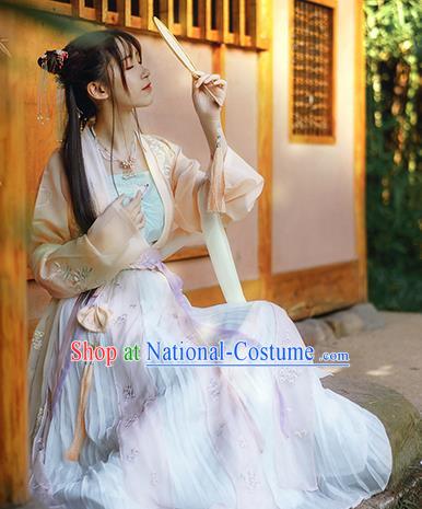 Traditional Chinese Song Dynasty Princess Hanfu Dress Ancient Court Lady Replica Costumes for Women