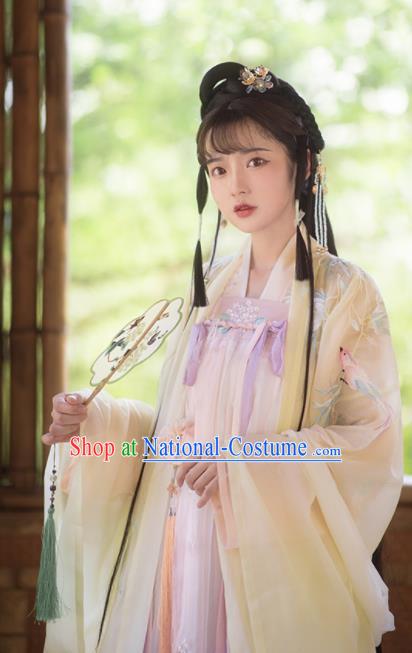 Traditional Chinese Tang Dynasty Palace Princess Hanfu Dress Ancient Court Lady Replica Costumes for Women