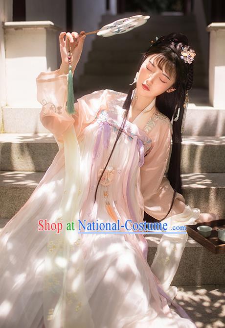 Traditional Chinese Tang Dynasty Palace Princess Hanfu Dress Ancient Court Lady Replica Costumes for Women