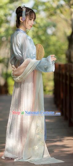 Traditional Chinese Song Dynasty Court Maid Hanfu Dress Ancient Nobility Lady Replica Costumes for Women